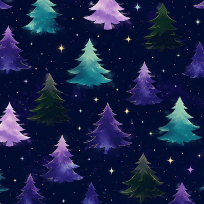 Peel and Stick Wallpaper Multicolored northern lights Aurora Canadian forest Contact Paper Removable Self Adhesive Wall Mural Wall Decor for Bedroom Kitchen Cabinets 17.7in x 118in