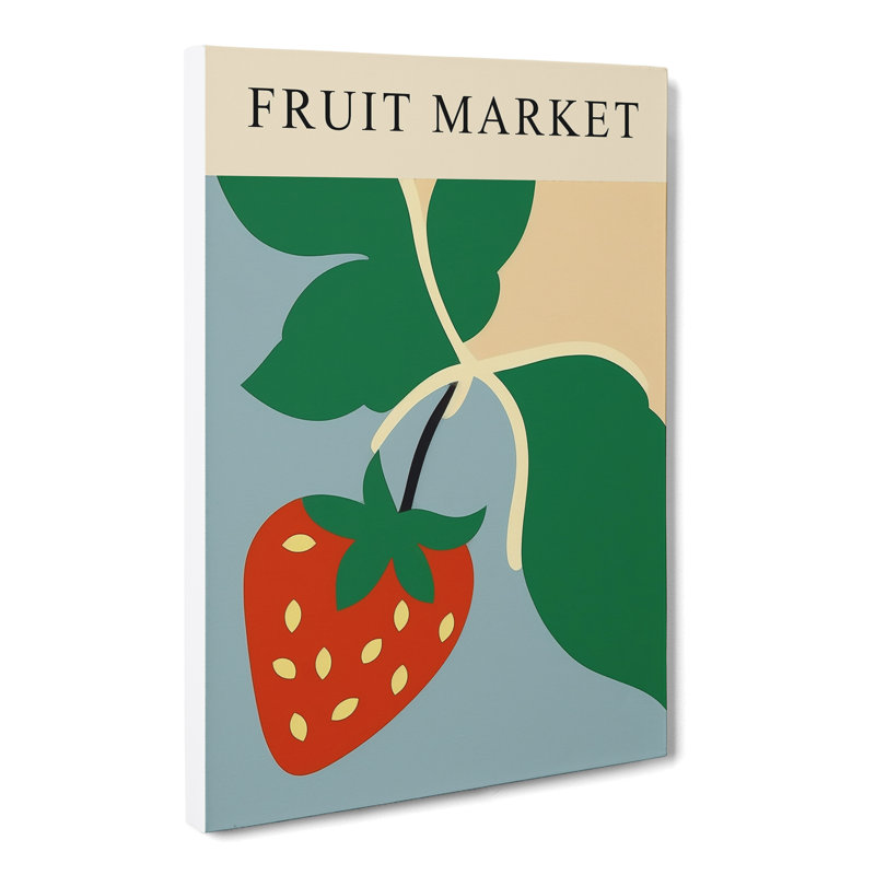 Strawberry Fruit Market Exhibition Vol.3 - Wrapped Canvas Print, 50cm H x 35cm W x 3cm D