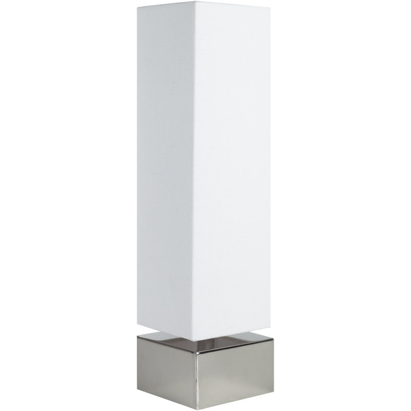 Ensemble de lampes de table en acier inoxydable 14 po Covet, Blanc