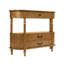 Console rétro à 3 tiroirs en bois courbé