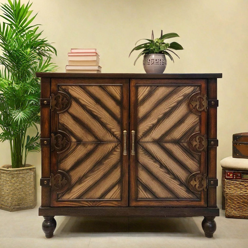 Commode d'appoint Vintage, Noyer