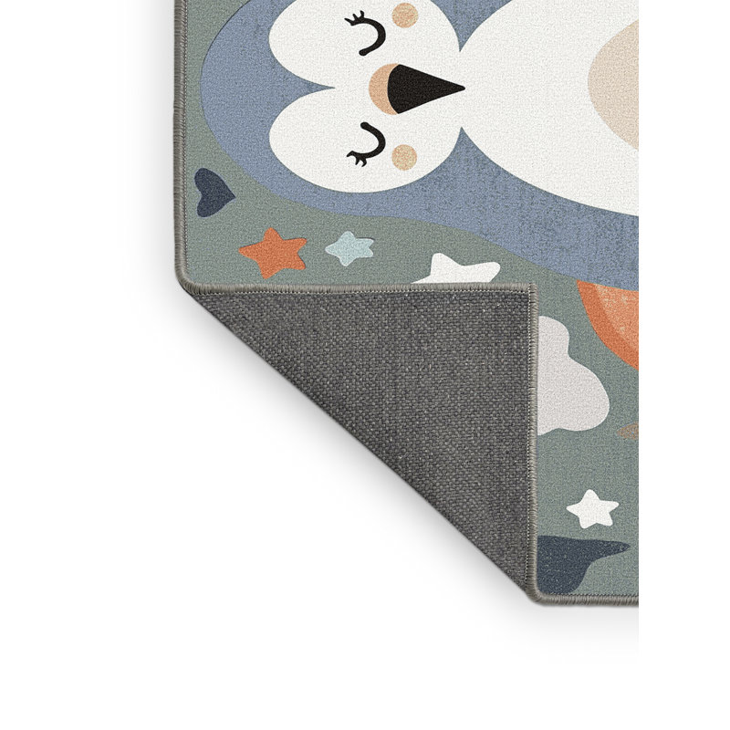 One Allium Way® Cute Animals Kids Rug, Rectangle 2' x 3'
