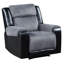 Fauteuil inclinable gris ALICIA / NOIR