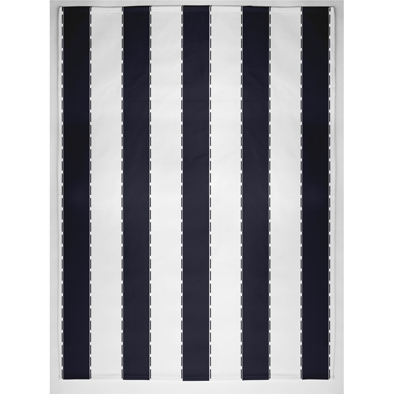 Stitch In Time Throw Blanket, 60" L x 50" W, Navy Blue
