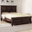 Lit plateforme en bois de pin avec tête de lit Vintage Town & Country, capacité 600 lb-1450096566-1450096568