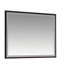 Miroir de salle de bain mural 1 pièce 60 po x 48 po en aluminium, verre DEL, encadré, mural