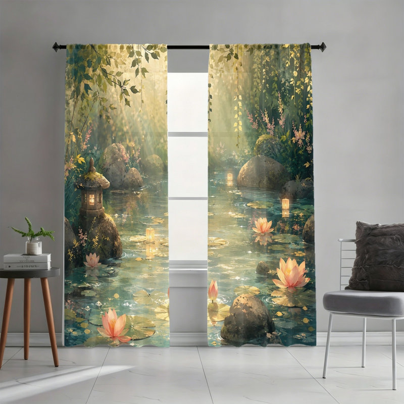 Lanterne de jardin japonaise 2 pièces Serene, W42inch*H84inch×2PCS