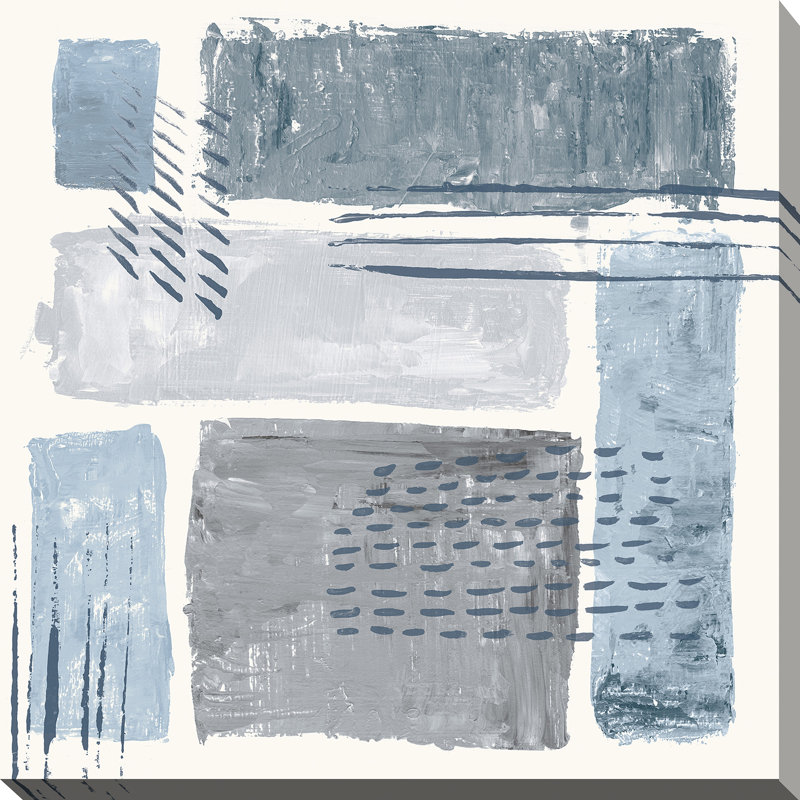 " Between The Lines II ", 24" H x 24" W x 1.5" D, Wrapped Canvas