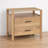Marites 29 Inch Bedside Nightstand Table, 2 Drawer, Open Shelf, Handcrafted Natural Oak White Mango Wood