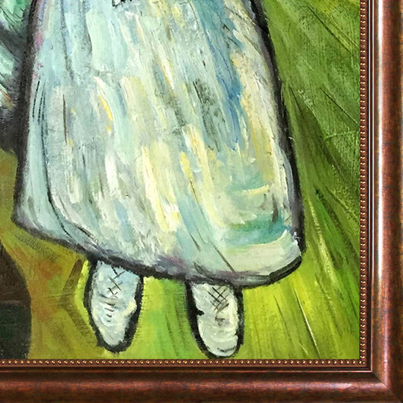 L'enfant tenant une colombe par Pablo Picasso - peinture sur toile à cadre flottant