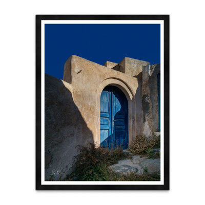 Blue Door Blue Sky Framed Photographic Print