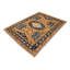 Laine oriental rouille orange / bleu noué à la main 9 pi x 12 pi 1 po Dorr