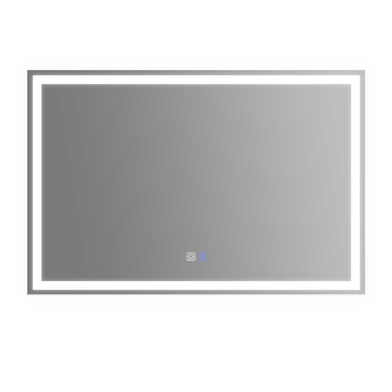 Kolston Metal Rectangle Wall Mirror, 32" x 48"