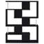 Petula Five-Tier Geometric Bookcase-15047633
