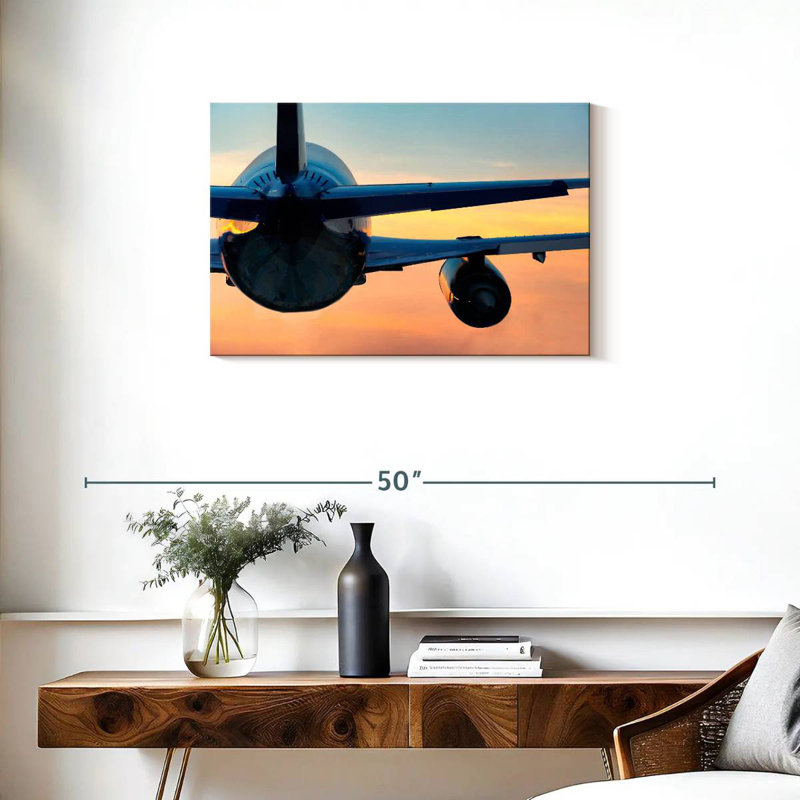Mehar Departing Aircraft, 20" H x 30" W