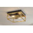 Transitional 2 Light Gold Square Flush Mount-1976606641