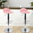 Temelec Swivel Upholstered Adjustable Height Counter Stool with Metal Frame-311600831