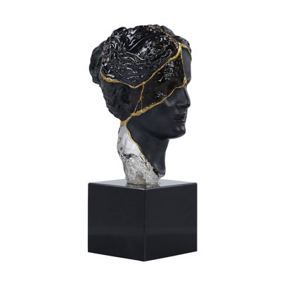 Fragmented Bust On Marble Base