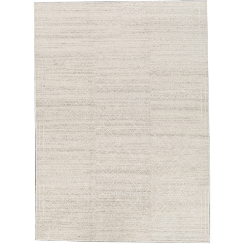 Hand-Knotted High-Quality Natural and Beige Area Rug