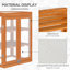 Wooden Mini Greenhouse Cold Frame - Small Greenhouse for Plants, Flowers, Orange
