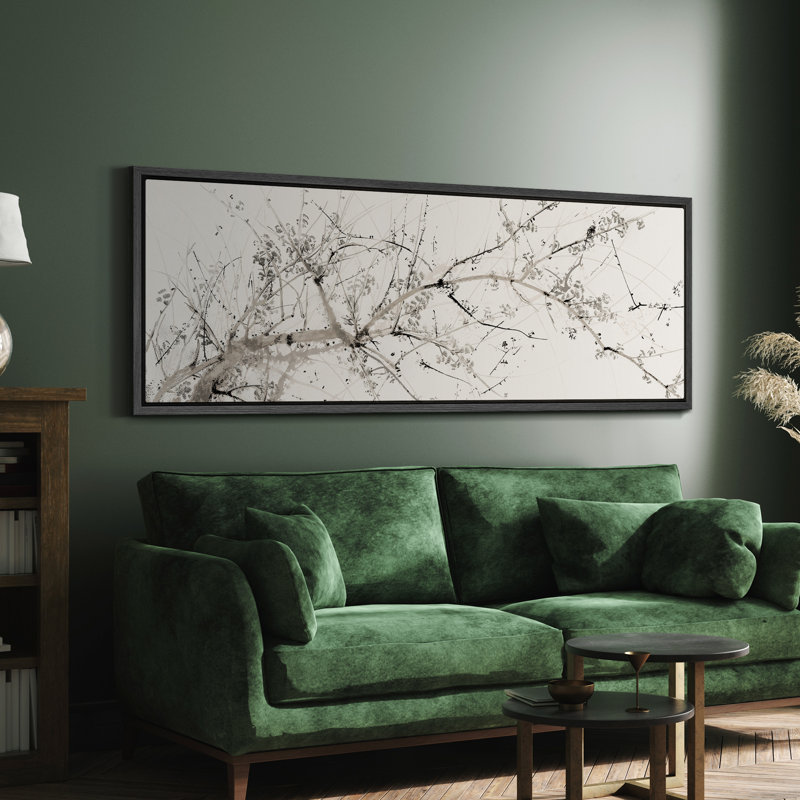 «Chinoiserie», encre minimaliste antique, décoration rétro, très grand, reproduction d'art, art mural, chambre à coucher