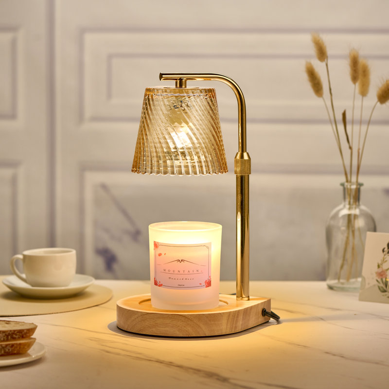 Candle Warmer Lamp with Timer Dimmer Adjustable Height for Home