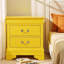 Ensemble de 2 tables de chevet jaunes 2 tiroirs Temara-726296497