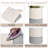 Cotton Rope Laundry Basket,with Wooden Beads Handles,Storage for Clothes,Blankets,Dolls,etc,Portable,Folded,72 L,White-1967089324-1967089322