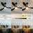52" Dimmable Ceiling Fan with Remote Control, 3CCT Reversible DC Motor 6-Speed-2024747490-2024747489