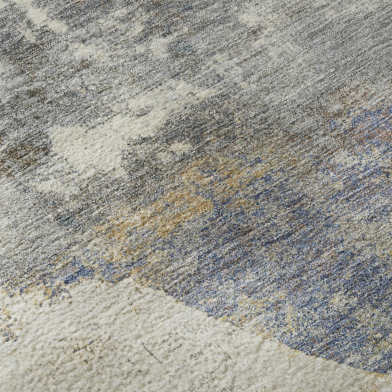 Tapis à pois Mayfield AMF2381 lavable à la machine Premium, Gris, 3 pi x 5 pi