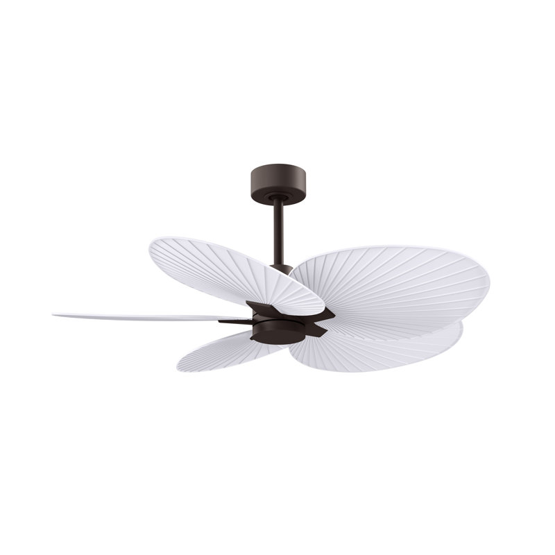 Alessandra - Five Blade Ceiling Fan, Textured Bronze, Matte White