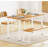Folding Table Computer Desk Workstation Table Conference Table Home Office Desk-1720576219