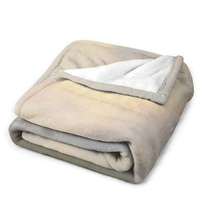 Jeté en flanelle Sunrise Misty Field Luxury