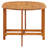 vidaXL Folding Patio Table, Oval Drop Leaf Table, Solid Acacia Wood, 51.2''x35.4''x28.3''