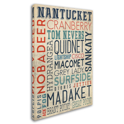 «Destination 4» par Lantern PRess - Art textuel sur toile
