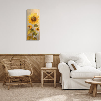 Toile vibrante de tournesol d'automne, design par Creative Studio