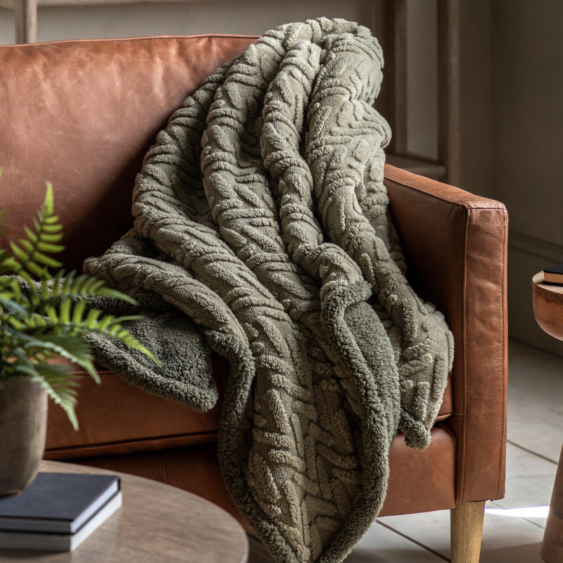 Sinquefield Throw Blanket, Sage