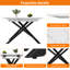 Extendable Metal Base Dining Table