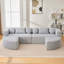 Canapé modulaire en tissu Boucle-1133625380