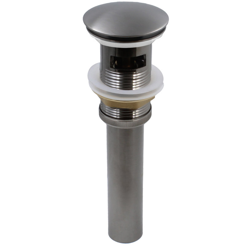2.6'' W Pop-Up Bathroom Sink Drain, Gun Metal