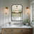 Modern Rounded Corner Rectangle Bathroom Vanity Mirror for Over Sink Framed French Cleat Mounted Wall Mirror-55255406-57368439-62790984