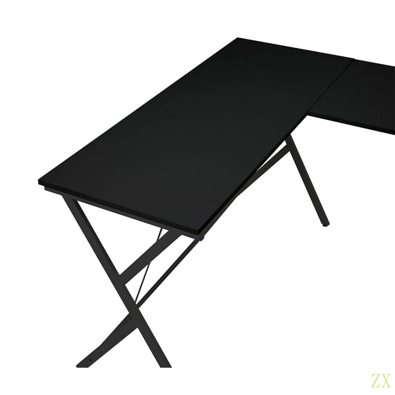 Bureau d'ordinateur en L avec support d'ordinateur idéal pour le bureau ou le bureau dans la chambre ou le salon