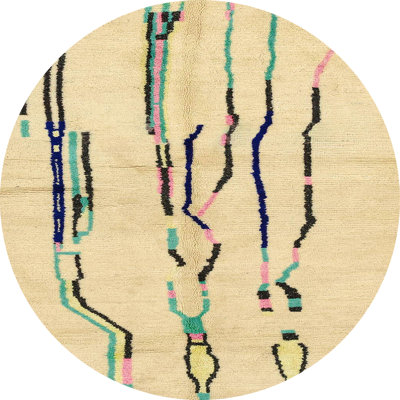 Tapis abstrait moderne 2914