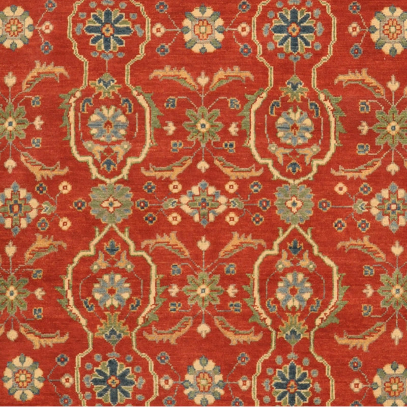 Lugenbeel One-of-a-Kind 5'1" X 6'8" Wool Area Rug in Red