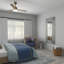Miroir mural en nacre bleu-86602849