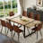 71" Modern Rectangular Dining Table Set-129575162-129575160
