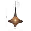 Luminaire suspendu chaîne transitionnelle en satin noir 1 lumière-673718966-673718969
