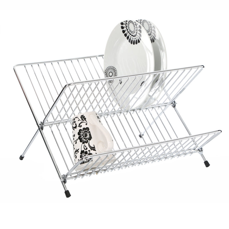 Folding Chrome Dish Rack