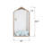 Wall Mirror 43X24 Inch Vintage Ornate Arched Floor Mirror Metal Framed Mirror Dressing Mirror, For Entryway, Living Room, Bedroom,  Antique Bronze