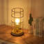 Lampe de table en bois massif Misleh
